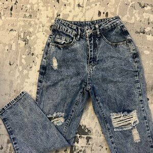 Medium-Wash Mom Jeans
